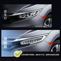 Conjunto de Faros Delanteros LED con Certificación DOT a Prueba de Agua para Honda Civic 2016-2020