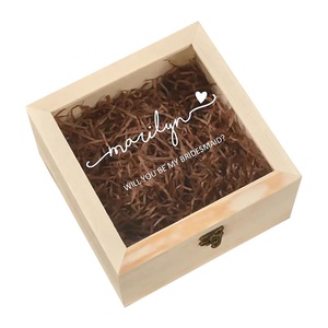 Bouteille de parfum en pin de style antique Logo personnalisé Matériau en bois poli peint Prix d'usine Souvenir Emballage cadeau Boîte Couvercle de carte - Product Image 1