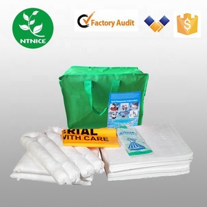 Kit Portatile da 30L per Contenere Sversamenti di Olio con Tamponi Assorbenti, Prodotto Ecologico per Prevenire le Fuoriuscite - Product Image 2