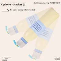 Bouteille d'eau réutilisable en acier inoxydable, thermos sous vide, garde au chaud et au froid, gobelet de voyage avec corde, double couvercle pour le sport