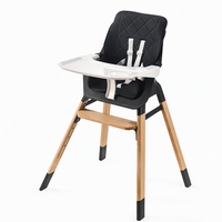 Chaise haute évolutive pour bébé de style nordique, multifonctionnelle, avec plateau, repose-pieds et harnais, pour les bébés de plus de 6 mois