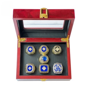 Set di 7 Anelli del Campionato MLB Los Angeles Dodgers, Campioni del World Baseball Classic, in Lega Geometrica, Vendita Calda su AliExpress - Product Image 3