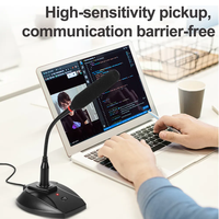 Vente chaude D130 col de cygne cardioïde USB filaire Portable Microphone suppression de bruit pour conférence jeu métal bureau discours