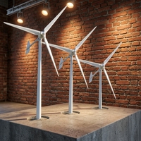 Éolienne à faible vitesse 200 kW, 3 pales, horizontale, diamètre du rotor 22 m, triphasée 400 V AC