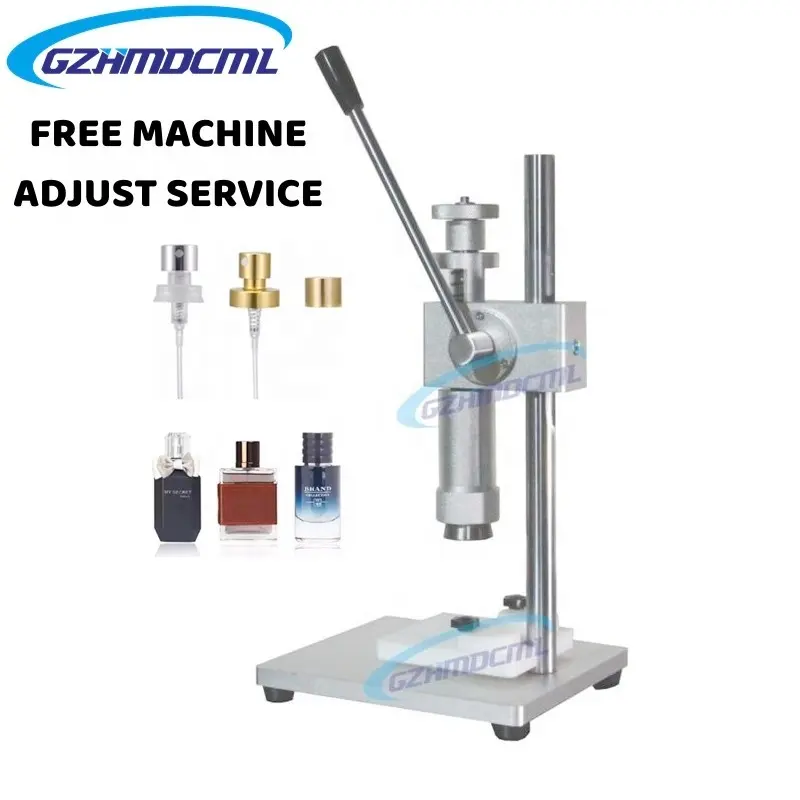 manual Crimping Machine Perfume Crimper Capper Metal Collar lid Press Capping Machine Spray Crimper