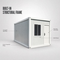 Maisons conteneurs modulaires préfabriquées de luxe, style moderne, démontables, portables, 10 pieds, 20 pieds, 40 pieds, en kit plat