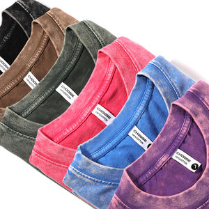 Custom Logo <b>Other</b> Vintage T-Shirts Oversized Heavy Weight Cotton O-Neck Breathable Casual Boxy - Product Image 3