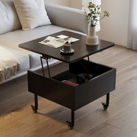 Nouveaux modèles de table basse de salon moderne de luxe en panneaux de bois, convertible, mobile, réglable, avec rangement, portable, à prix abordable pour la maison