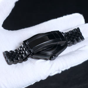 Reloj MINUTETIME con Logotipo Personalizado NH35, Reloj de Lujo con Esfera Azul Hielo NH35, Movimiento Automático, Resistente al Agua, Acero, 36 mm/39 mm, Correa Negra - Product Image 3