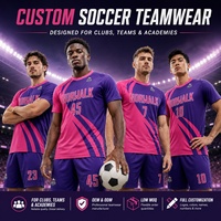 Camiseta de Fútbol Personalizada con Nombre del Club, Uniforme de Fútbol de Secado Rápido