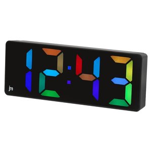 Multicolor Black Alarm <b>Clock</b> JD9538 CF - Product Image 1