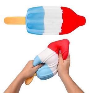 Jouet Squishy Rocket Ice <span class=keywords><strong>Pop</strong></span> Rouge Blanc Bleu en TPR, en forme de nourriture, souple à presser, sensoriel, anti-stress, cadeau fantaisie, vente en gros - Product Image 3