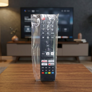 Télécommande de remplacement pour téléviseur RMC0155N sans fil 433 MHz, en plastique et silicone, portée 20 m, piles AAA - Product Image 3