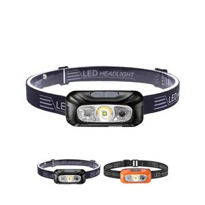 Custom Logo Head Flashlight Promotional Gifts <b>USB</b> Rechargeable <b>Mini</b> Headlamp Torch with Box - Product Image 2