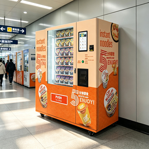 Máquina Expendedora Automática de Sopa Instantánea con Agua Caliente, Wifi, Pantalla de 15.6 Pulgadas, Kiosco Comercial de Autoservicio para Negocios de Ramen - Product Image 1