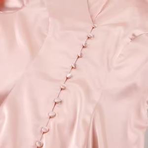 Vestido de Verano Personalizado ODM de Alta Calidad, Vestido Casual Elegante con Cuello en V, Vestido Formal Ajustado con Burbujas para Mujer - Product Image 5