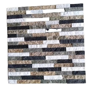 Hỗn Hợp Màu Sắc Văn Hóa Đá Ngói Thạch Anh Đá Cho Tường Mặt Tiền Gạch - Product Image 1