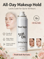 Spray Fixateur de Maquillage Hydratant Végétalien Longue Tenue pour le Visage, Fabricant en Marque Blanche, Cosmétiques Personnalisés avec Logo, Brume Fixatrice