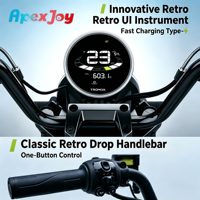 Moto électrique ApexJoy Tromox M03Q 2500W 48V 48Ah Autonomie 80km Déverrouillage intelligent NFC ABS E-TCS Vente en gros B2B Direct Usine