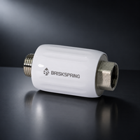 BriskSpring Détartreur et Adoucisseur d'Eau Physique 1/2 Pouce, Dispositif Anti-Tartre 23,5 L/Min pour Usage Domestique, Municipal et en Camping-Car