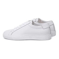 Chaussures de marche élégantes en cuir de vachette pleine fleur pour hommes – Baskets décontractées en cuir véritable pour le sport et l'extérieur