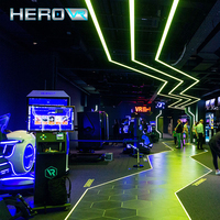 Les jeux HEROVR 9D VR ont utilisé l'équipement de cinéma de réalité virtuelle d'éducation pour le centre commercial d'intérieur et extérieur de parc d'aventure en métal