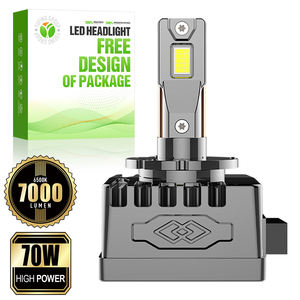 Phares LED D1S Premium 100% Plug and Play 70W 7000Lm 6500K 12-24V pour véhicules de luxe européens et garages de réparation - Product Image 1