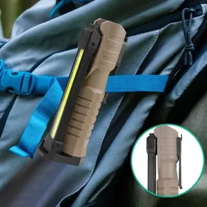 USB Rechargeable LED <b>Work</b> <b>Light</b> Lumens COB Lantern with Power Capacity Indicator Handled Flashlight for Outdoor Car Repair - Product Image 2