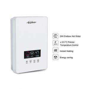 Termostato del calentador de agua eléctrico sin tanque más vendido OEM para el baño de electrodomésticos, pantalla LED en inglés para uso doméstico en hoteles - Product Image 6