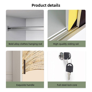 Armoire de <span class=keywords><strong>placard</strong></span> en métal imprimé simple armoire à vêtements en acier pour intérieur extérieur pour la maison chambre auberge salle à manger <span class=keywords><strong>porte</strong></span> Almirah - Product Image 4