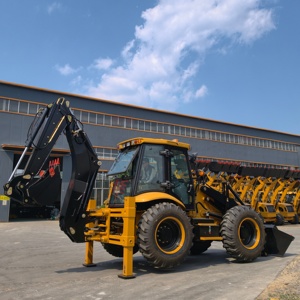 Rétrocaveuse 4x4 diesel d'origine chinoise, machine de construction, tracteur-chargeur, <span class=keywords><strong>pelle</strong></span> rétrocaveuse, chargeuse sur pneus à vendre - Product Image 1