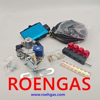 Nuevo Kit de Conversión Autogas para Motor de 4 Cilindros con ECU, Reductor e Inyectores de GLP de Aluminio