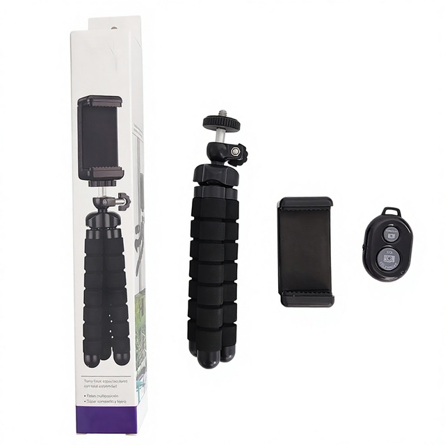 Cellphone Video Recording Vlogging Travel Photography Accessory Portable Flexible Phone Tripod Mini Table Stand with Remote