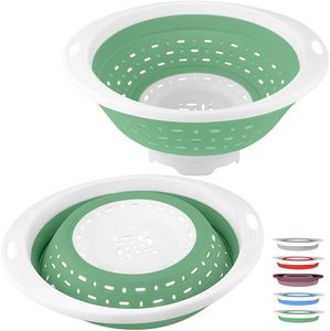 Bassin filtrant pliable en silicone, panier filtrant pliable en plastique pour le nettoyage des fruits et légumes - Product Image 1