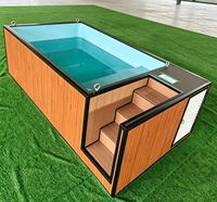 La piscine mobile de type conteneur convient aux attractions touristiques, aux hôtels de villégiature et aux jardins familiaux.