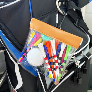 Transparent <b>Golf</b> Accessory Bag With Automatic Closing Multi Functional Storage For <b>Golf</b> Tools And Equipment Brown Blue Green - Product Image 4
