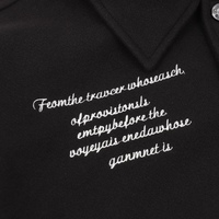 Veste Varsity Louis Vuitton 2026 noire et blanche avec blocs de couleur et patchs en chenille