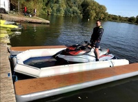 Plateforme flottante gonflable pour yacht, bateau, ponton