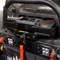 Treuil électrique ATV XQ E-type noir 6000lbs WD01-6000ES, corde synthétique en nylon