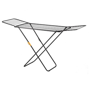 Owentek Thép Không Gỉ Quần Áo Khô <span class=keywords><strong>Rack</strong></span> Với Sock Clip Tiết Kiệm Không Gian Giặt Giá Có Thể Gập Lại Cho Dễ Dàng Lưu Trữ Màu Bạc - Product Image 2