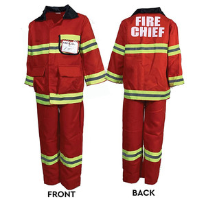 Costume de <span class=keywords><strong>pompier</strong></span> pour enfants, jeu de rôle d'Halloween, rouge, accessoires de <span class=keywords><strong>pompier</strong></span> pour enfants de 3 à 7 <span class=keywords><strong>ans</strong></span>, unisexe, polyester - Product Image 6