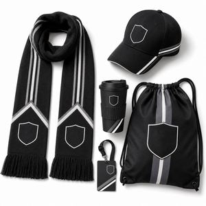 Kit Personalizado para Fanáticos de Partidos de Fútbol para Eventos de Club con Bufanda, Gorra, Bolsa con Cordón y Embalaje para Regalos de Patrocinadores - Product Image 1