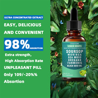OEM/ODM 60ml Gouttes liquides de corossol pur naturel (Graviola), Huile de Graviola, Compléments alimentaires de corossol pour le système immunitaire