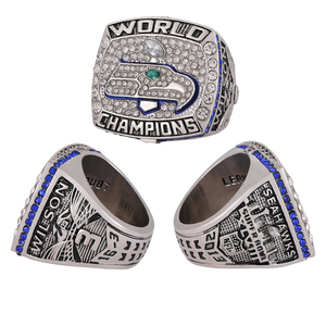 Anillo de Campeonato de los Seattle Seahawks de la <span class=keywords><strong>NFL</strong></span> 2005-2014, Joyería Deportiva de Fútbol Americano, Regalo Conmemorativo, Venta al Por Mayor - Product Image 3