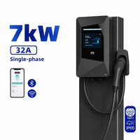 Chargeur de véhicule électrique professionnel 7,4 kW pour usage domestique, Type 2 Niveau 2, 32A, courant réglable, pour BYD Atto 3 VinFast