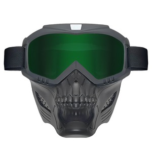 Masque de moto cross personnalisé avec lunettes de protection anti-vent et motif crâne pour activités de plein air - Product Image 5