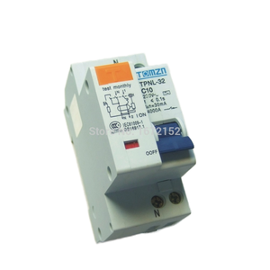 DPNL 10A 230V ~ 50HZ/60HZ 1P + N المتبقية الحالية قطاع دارة مع أكثر من الحماية الحالية والتسرب RCBO - Product Image 1