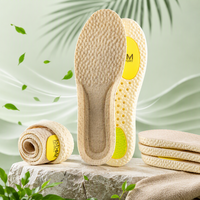 Semelles intérieures en PU déodorantes et amortissantes Modèle COMFORT Jaune Double gel Popcorn Pebbled Base respirante Stabilisateur Lime Quick Sports