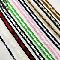 Sangles Jacquard Élastiques Personnalisées en Usine de 10 mm, Lacets Rayés, Sangles pour Bagages et Sacs à Dos, Ruban 100% Polyester