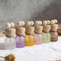 Bouteilles diffuseurs de parfum en verre vides en gros avec bâtonnets en bois et bouchon argenté, logo personnalisé, pour parfum et désodorisant d'ambiance